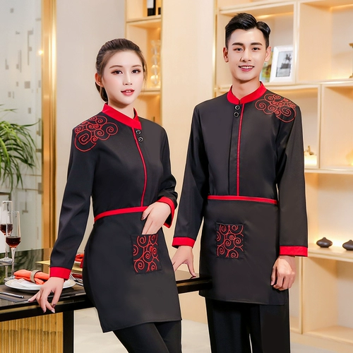 Комбинезон для отеля, лонгслив, комплект, китайский стиль