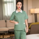 Очистка служба работы короткие -костюм мужчина и женщины дышащие садовые озеленение уборщики обслуживания рабочей силы Учистка имущество Уборка Уборка