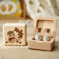 Маленькая коробочка для пуповины из волос плода змеи - без гравировки