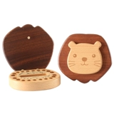 woodpapa Сувенирная коробка для молочных зубов для мальчиков, деревянная коробка для хранения зубов