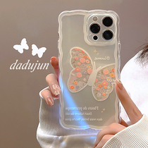 ins flower butterfly apply apple 13promax mobile phone shell iphone13 new 12 transparent soft shell 11 full package x silicone xr teenage xsmax anti-fall 13pr