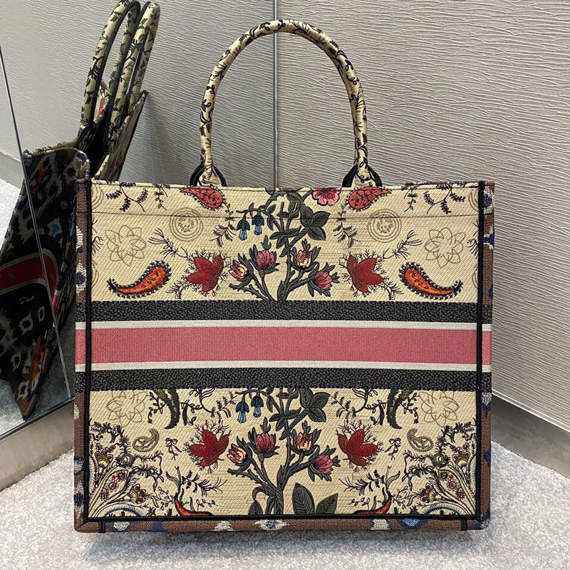 Hot Pepper Large2021 new pattern Gu Jia Same D home book   tote letter Embroidery Tote Bag handbag Montaigne saddle Female bag