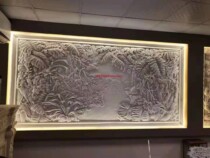 Customized sandstone sculptures professionally customized fiberglass imitation copper indoor and outdoor decoration backgrounds plant landscapes relief murals