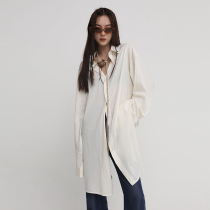 DNT Han Huohuo a variety of ways to wear freely before long and back short shape long sleeve shirt autumn