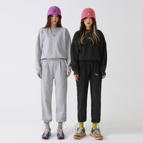 DO NOT TAG Han Huohuo stacked single wear one-step BM wind round neck sweater sweatpants sports suit