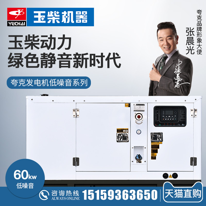 Quake Guangxi Yuxai 60kw diesel generator set 60 kW YC4A100Z - D20 common mute