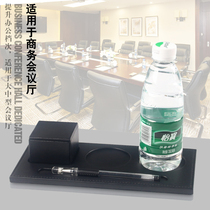 Leather conference room coasters hotel room coasters business office supplies rectangular saucer water coasters