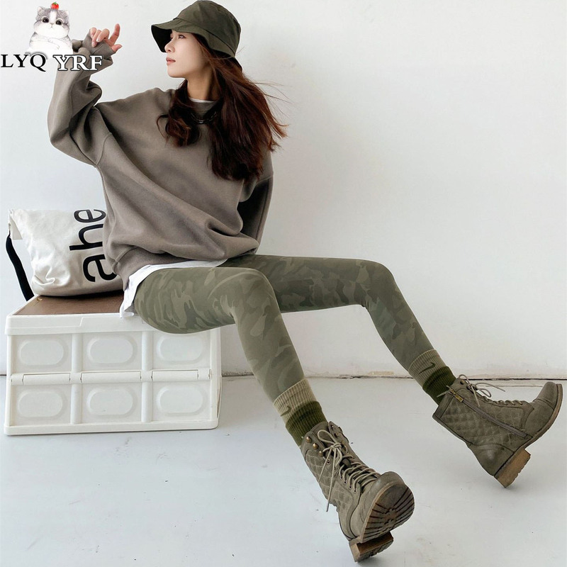 Lyq Yrf Autumn Camouflage Print Leggings Women's Fashion Shark Skin High Waist Fitness Pants Yoga Thin Compression Lyq Yrf Autumn Camouflage Print Leggings Women's Fashion Shark Skin High Waist Fitness Pants Yoga Thin Compression