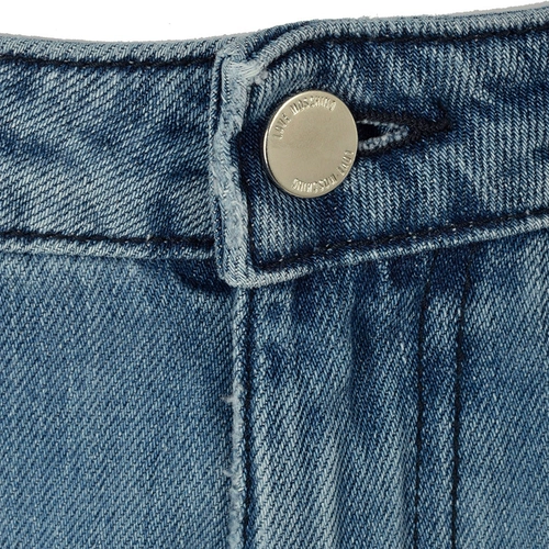 Хлопковые синие джинсы, штаны, с печатью вашего логотипа