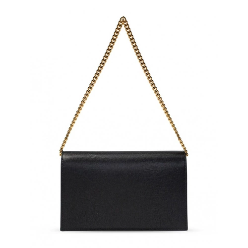 YSL, черная универсальная кожаная металлическая цепь на одно плечо, сумка через плечо, с печатью вашего логотипа