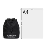 Burberry, черная сумка, на шнурках