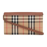 Burberry, демисезонная коричневая сумка на одно плечо