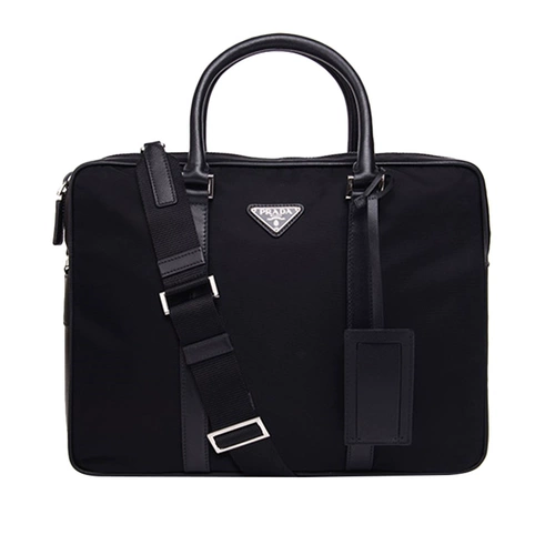 Prada, черная нейлоновая сумка на одно плечо для отдыха, барсетка