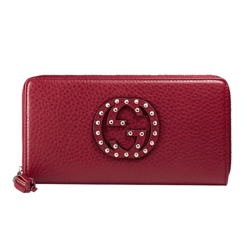 Gucci, красный длинный бумажник, кошелек, с печатью вашего логотипа
