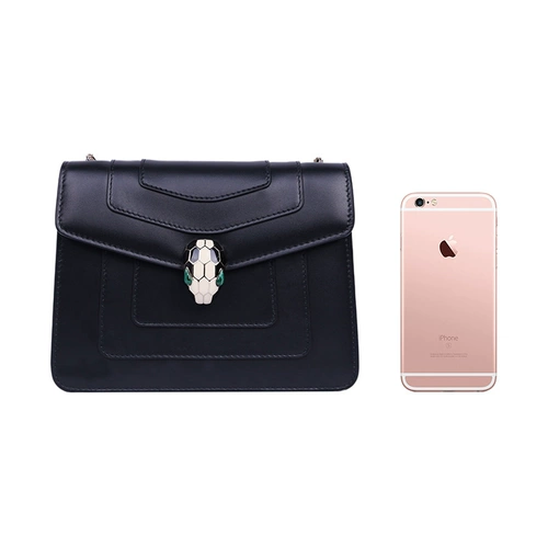 Bvlgari, черная сумка на одно плечо