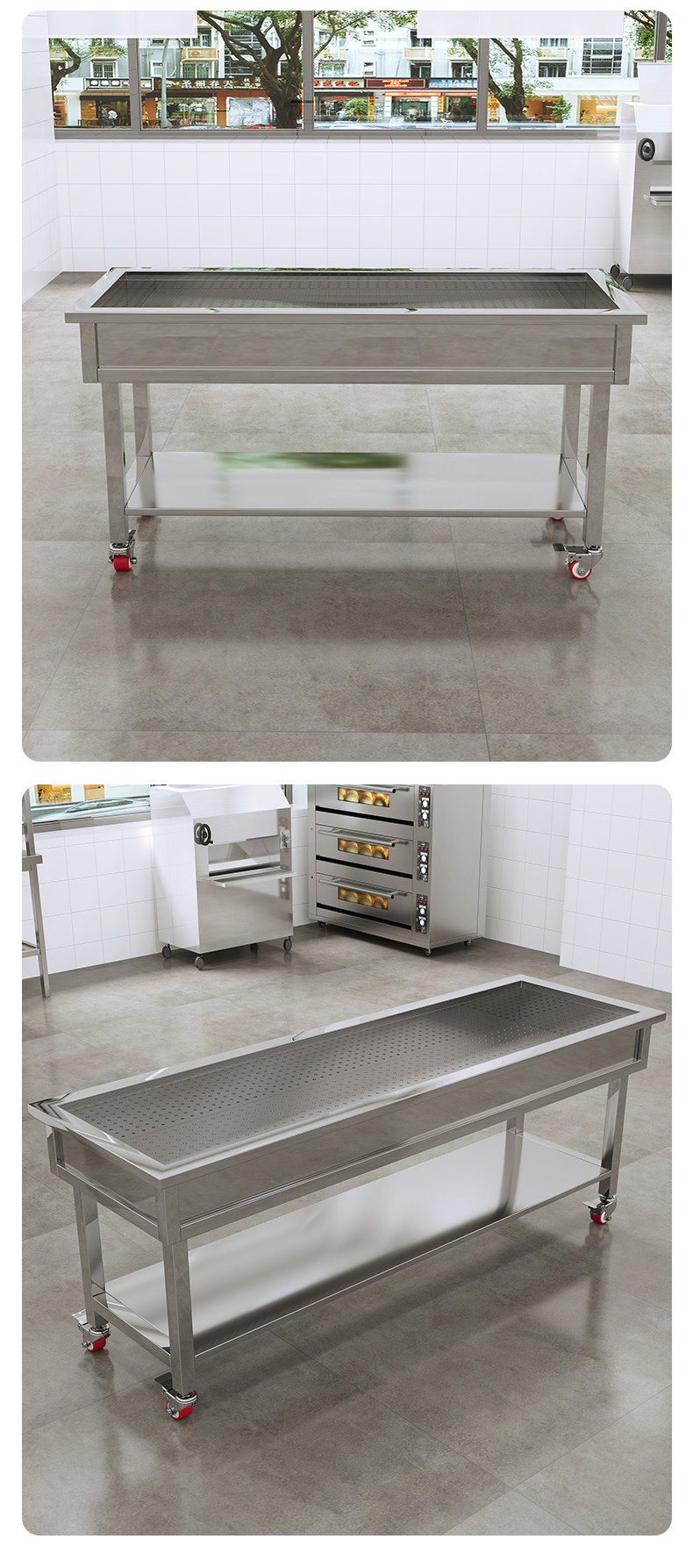 Коммерческая кухня приправа автомобиль 不锈钢加厚卤菜卤肉熟食分拣台鸭货热卤沥油沥水车现卤现捞工作台