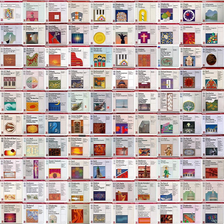 Classical music Philips DUO Philips small double sheet series 242 sets of 484cd flac format-Taobao