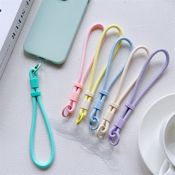 Mobile phone lanyard new style lanyard chain wrist rope carrying artifact anti-lost advanced anti-theft and anti-lost adjustable accessories hanger rope for women with gasket clip hanging parts lock buckle men outdoor carrying multi-function