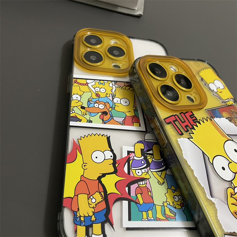 The Simpsons Cartoon New Bart Simpson Selfie 15, 14, 13, 12 iPhone Case