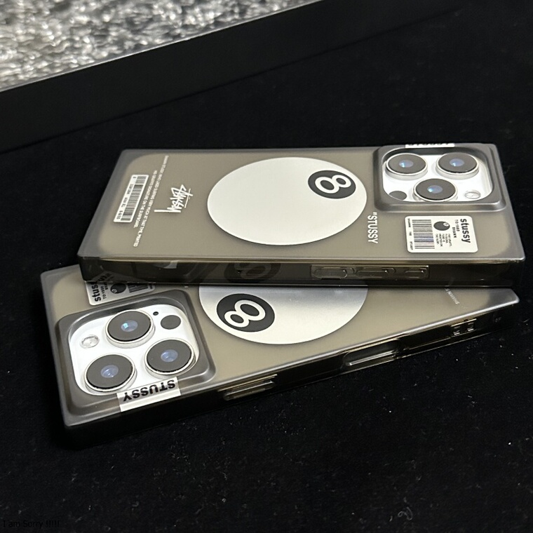 Stussy 8 Ball Smoky Grey Metallic iPhone Case
