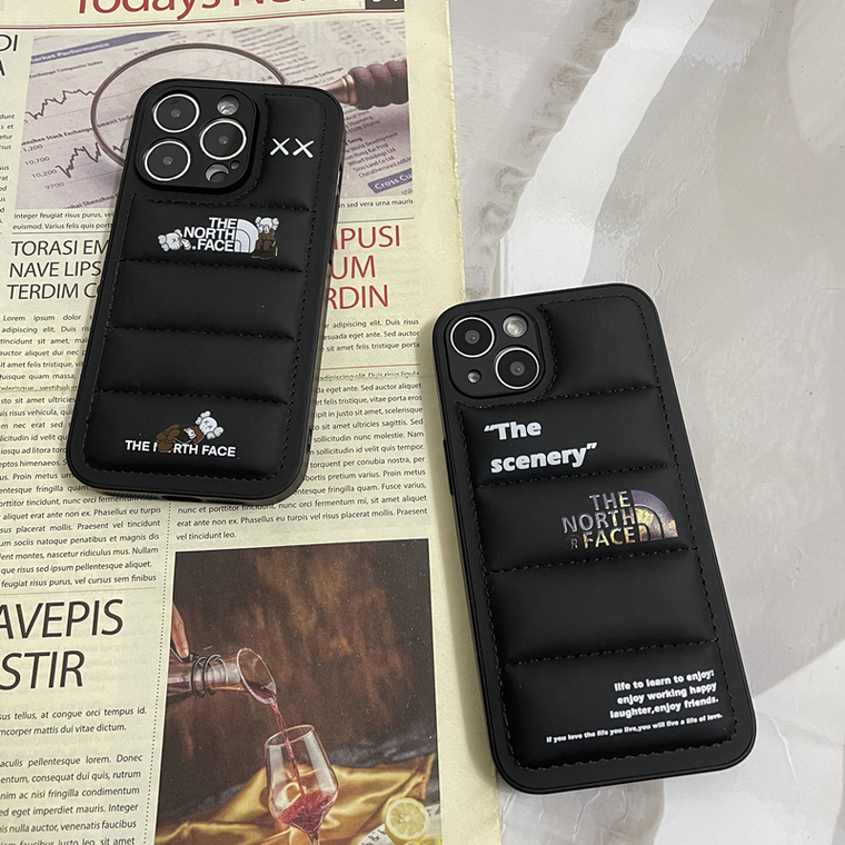TNF The North Face New Puffy Puffer Down Jacket The Scenery 14, 13, 12 iPhone Case