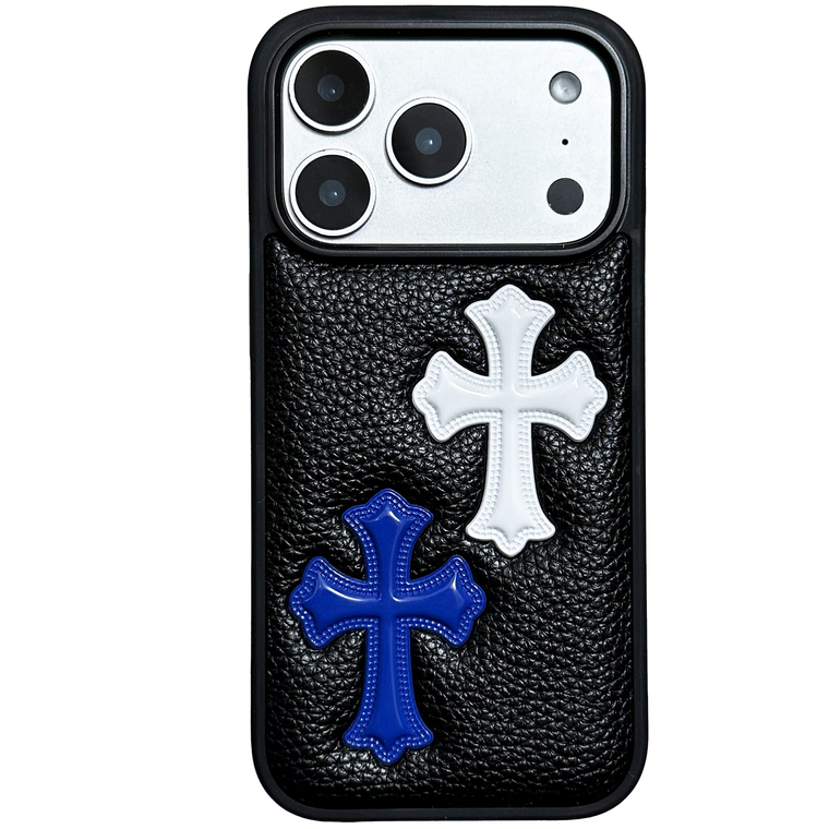 Matte 3D Cross Pattern Pebbled Synthetic Leather – Pro/Plus/Max/Air – 17, 16, 15, 14, 13, 12 iPhone Case