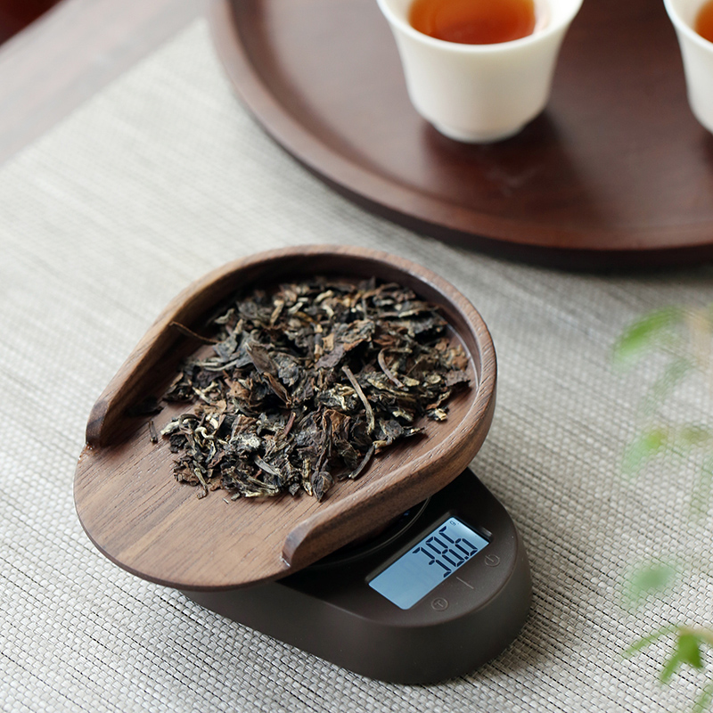 Walnut beech solid wood tea is the tea ceremony six gentlemen appreciate tea tea spoon tea spoon tea shovel kung fu tea set spare parts