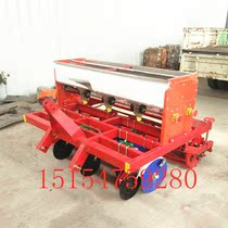 Four-wheel tractor with planter 7 rows of wheat single box stainless steel fertilizer spreader agricultural rotary tiller supporting electric
