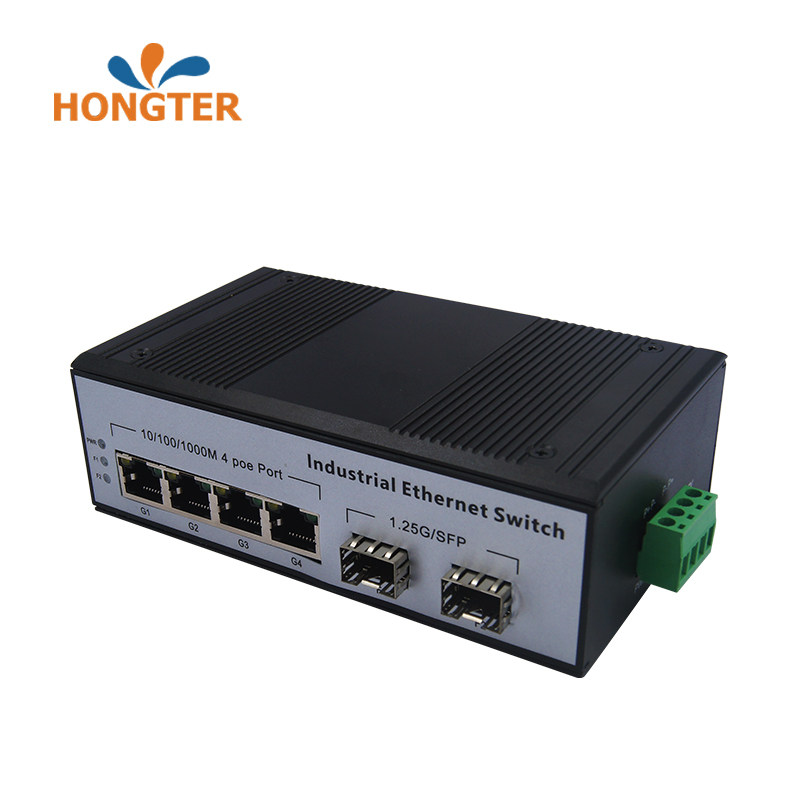 48v National standard POE power supply optical fiber switch Industrial 100 gigabit Gigabit 1 optical 2 optical 1 electric 2 electric 4 electric 8 electric SFP optical port POE optical fiber transceiver DIN rail switch