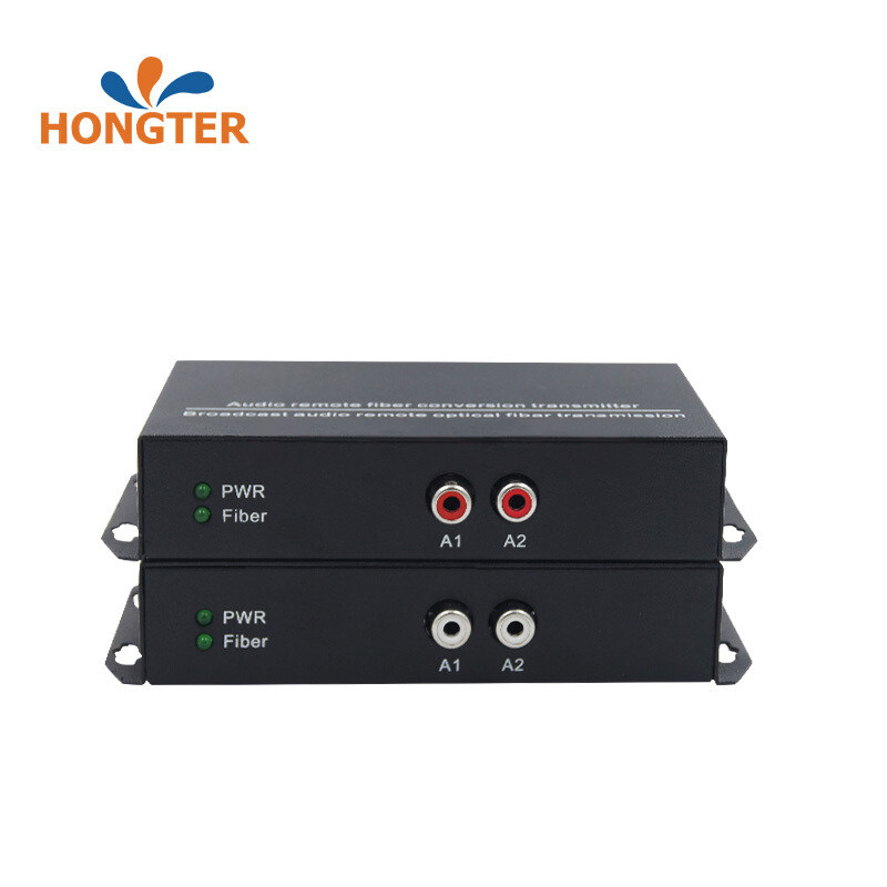 Audio OPTICAL end machine 1 way 2 way 4 way 8 way 16 way unidirectional two-way audio optical end machine 3 5MM lotus head broadcast-grade voice audio fiber extender pair