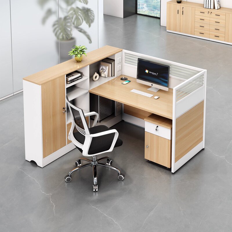 Desktop Screen Partition Office Desk Single-Person Independent Workstation Financial Desk Divider Partition Office Simple Staff Desk