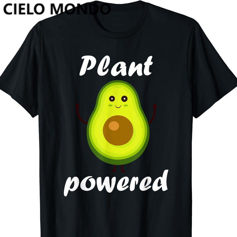 European and American Creative Vegetarian Pattern Trendy Fashion Pure Cotton Large Size Short-Sleeved T-Shirt for Men and Women