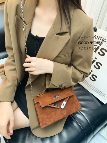 Красная портативная сумка через плечо, модная сумка на одно плечо, цепь, из натуральной кожи, изысканный стиль, на цепочке