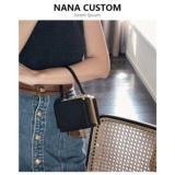 Портативная коробка, барсетка, сумка через плечо, маленькая маленькая сумка клатч, помада, кошелек, коллекция 2022, из натуральной кожи