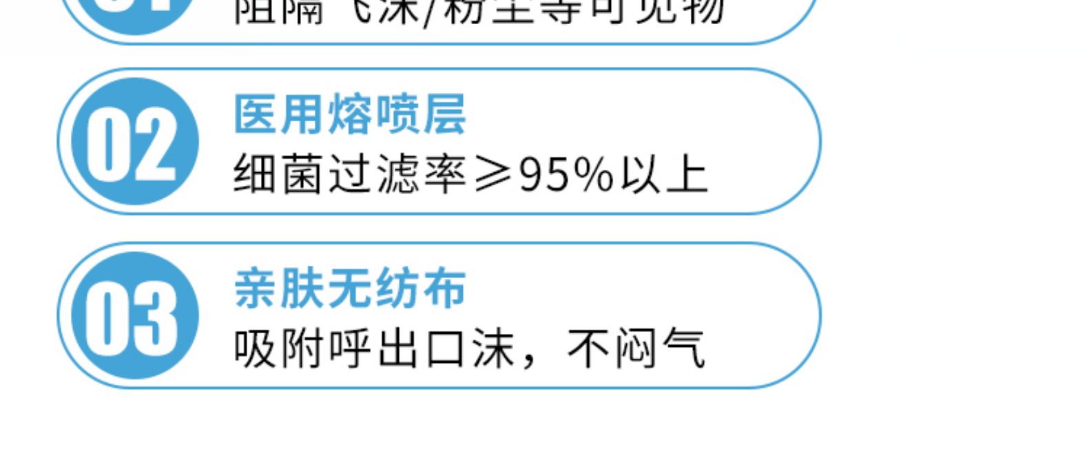 药监局认证 同运  一次性三层防护医用口罩 50只 图4