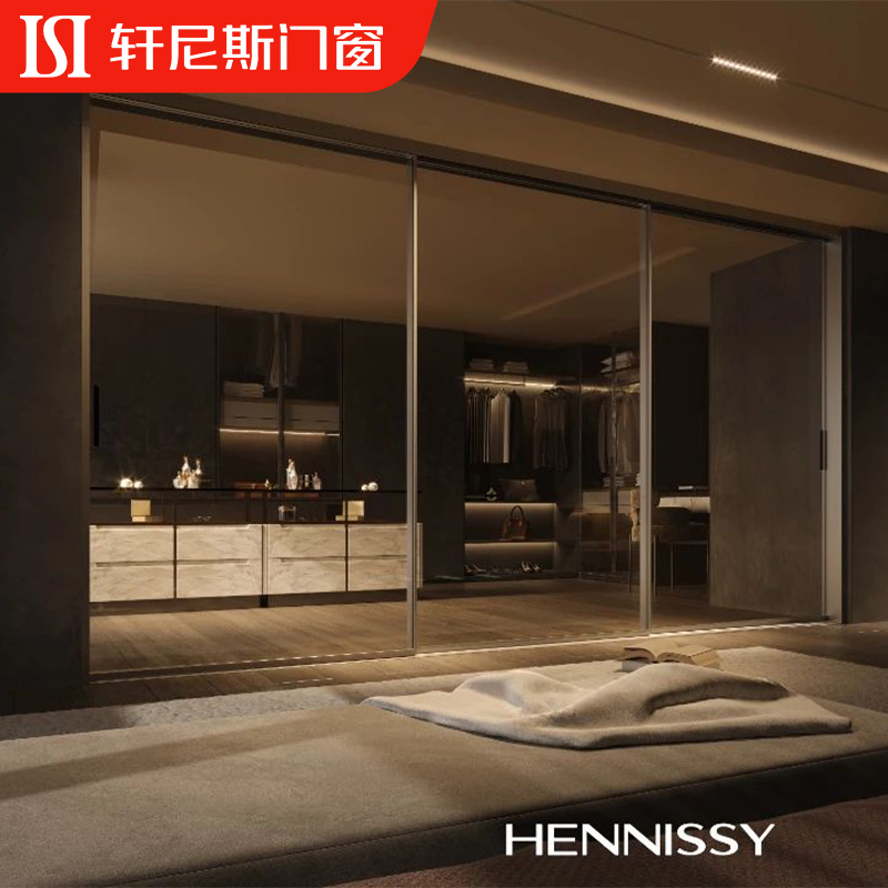 Xuan尼斯卡森 Sliding Door Kitchen Glass Balcony Aluminum Alloy Partition Three-Link Sliding Door System Doors and Windows Xuan尼斯卡森 Sliding Door Kitchen Glass Balcony Aluminum Alloy Partition Three-Link Sliding Door System Doors and Windows