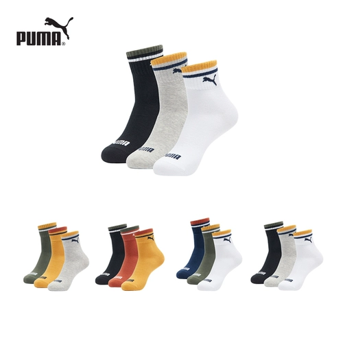 Puma, комфортные трендовые спортивные дышащие носки подходит для мужчин и женщин для влюбленных для отдыха, средней длины