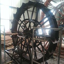 Factory direct anti-corrosion wooden landscape traditional power waterwheel Feng Shui wheel garden wooden waterwheel school park