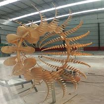 City square Wind energy dynamic wind windmill Stainless steel large outdoor wind sculpture