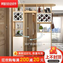 Nordic home door Shoe cabinet Entrance cabinet One-piece screen partition Living room household door simple modern coat rack