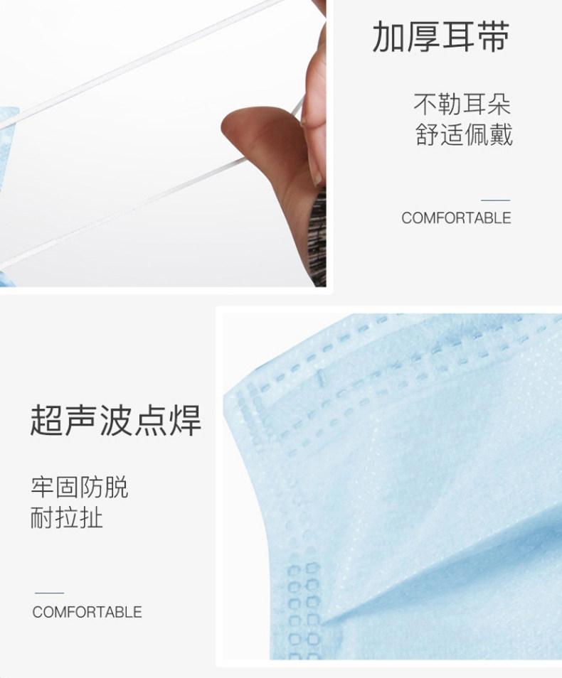 健医师 一次性医用口罩 50只 图8