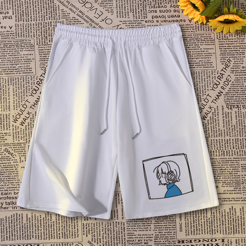 Anime Lonely Rock Peripheral Yamada Liangvatar Shorts Summer Trend Easiest for Match Loose Casual Five-Point Pants Anime Lonely Rock Peripheral Yamada Liangvatar Shorts Summer Trend Easiest for Match Loose Casual Five-Point Pants