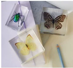 Прозрачная эпоксидная смола ручной работы, янтарный образец, силиконовая форма