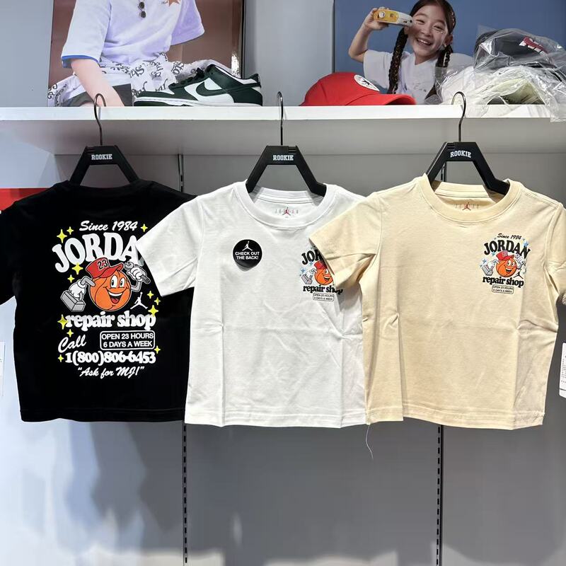 Jordan Jordan 26Th Summer Men's and Women's Round-Neck Pure Cotton Letter Print Trendy Brand Short-Sleeved T-Shirt Jd2632037 Jordan Jordan 26Th Summer Men's and Women's Round-Neck Pure Cotton Letter Print Trendy Brand Short-Sleeved T-Shirt Jd2632037