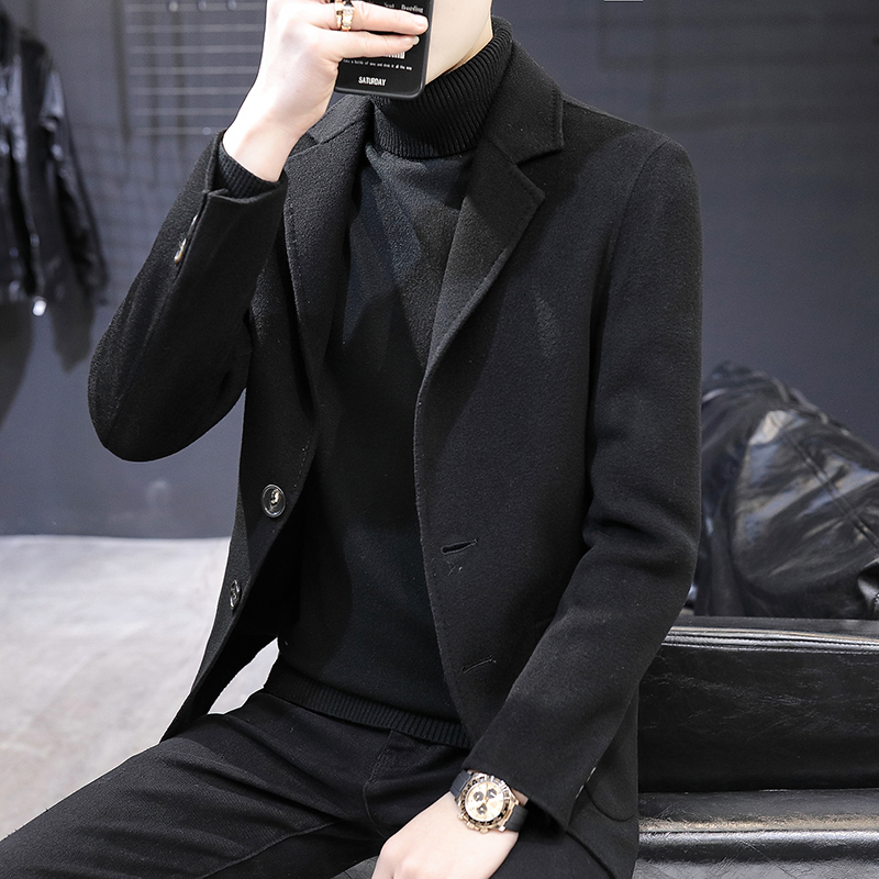 High-end pure wool Western suit men's business casual double face, little suit jacket men's Korean version trend to fix up a single west