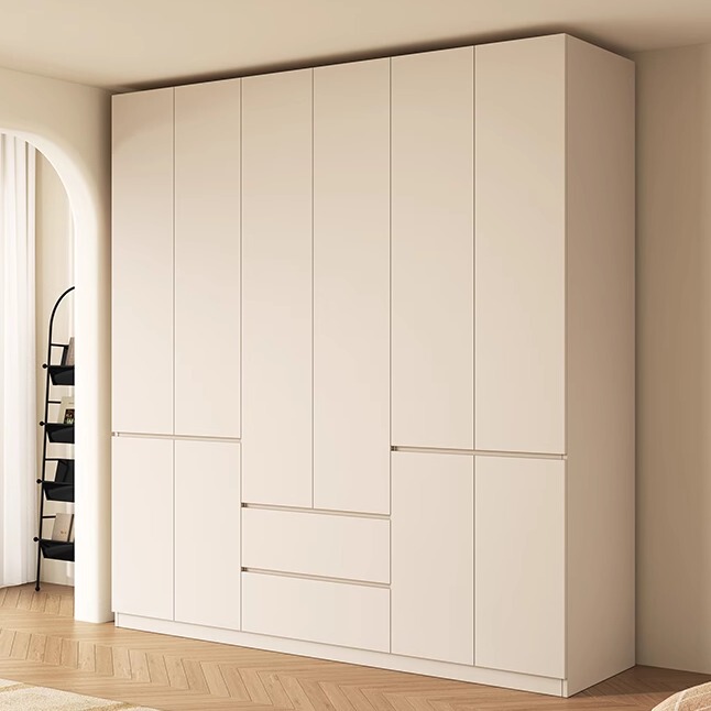 2026 New Model Large Wardrobe for Home Bedroom, Simple Modern Wardrobe for Small Apartments, Handle-Free, Segmented, One-Door-To-Ceiling Design 2026 New Model Large Wardrobe for Home Bedroom, Simple Modern Wardrobe for Small Apartments, Handle-Free, Segmented, One-Door-To-Ceiling Design