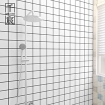 Bathroom wallpaper Self-adhesive waterproof moisture-proof bathroom wall sticker Bathroom renovation ugly imitation tile kitchen wall paper