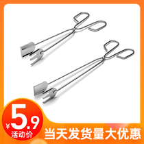 Stainless steel food clip outdoor barbecue tool kitchen food clip carbon carbon clip barbecue accessories appliance carbon clip