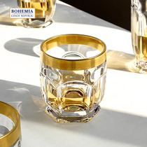 BOHEMIA Czech import fairy Bouquet Eurostyle Whisky Cup Wine Glasses hand sketching retro light and luxurious household