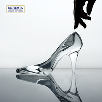 BOHEMIA Czech Import Crystal Shoe Swing Piece Creative Sending Girlfriend Gift Gift Wedding Birthday Valentines Day